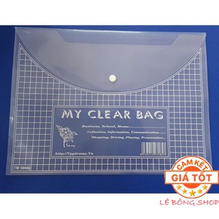 Combo 10c Túi Bìa nút A4 My clear Bag (loại đẹp)