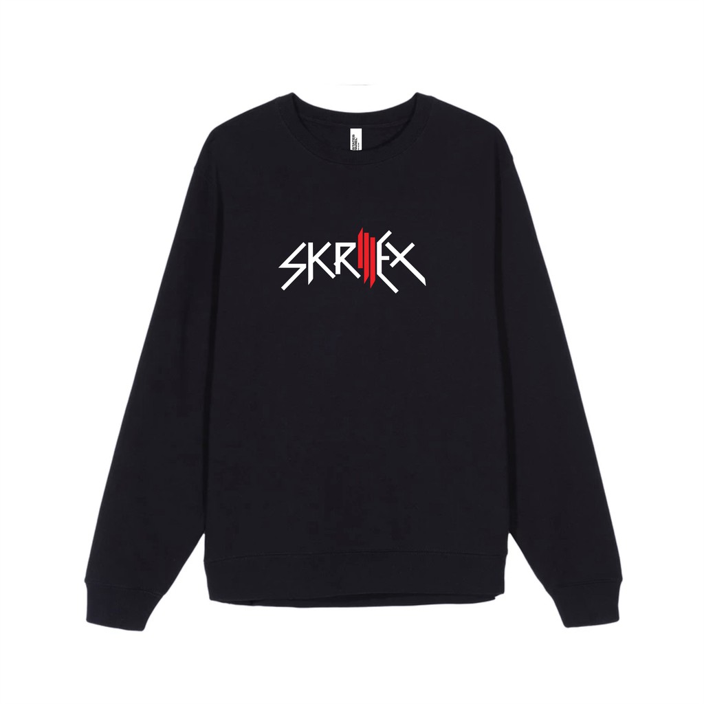 Áo Sweater In Logo Skrillex Thiết Kế Đơn Giản Cá Tính