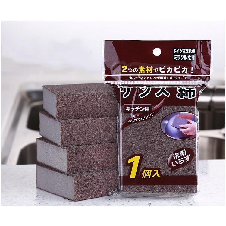 Cọ xoong nồi chảo nhà bếp bọt biển Nano nhà bếp đa năng từ công nghệ mặt nhám siêu sạch
