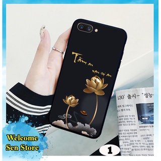 Ốp điện thoại Oppo F9 - A5S - A12 - A7 - A3s - A1k Ốp lưng Oppo in hình hoa sen đẹp