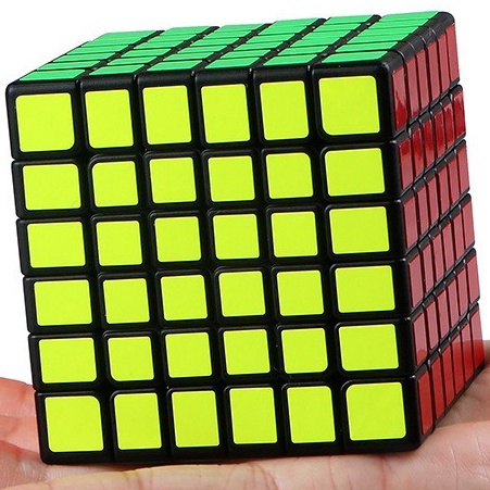 Đồ Chơi Rubik 6x6 Qiyi Moyu 6x6x6 Meilong Sticker - Giúp Phát Triển Siêu Trí Não Xoay Mượt Viền Đen