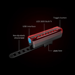Đèn Led Gắn Đuôi Xe Đạp Màu Đỏ