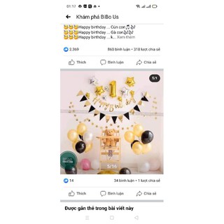 Sét Bóng Sinh Nhật Người Lớn