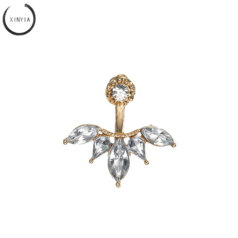 Bông Tai Hình Hoa Cúc Đính Đá Xinh Xắn Cho Nữ