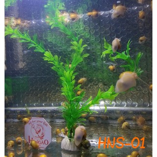 Cây rong nhựa 20cm - Trang trí hồ cá | Hingaostore.