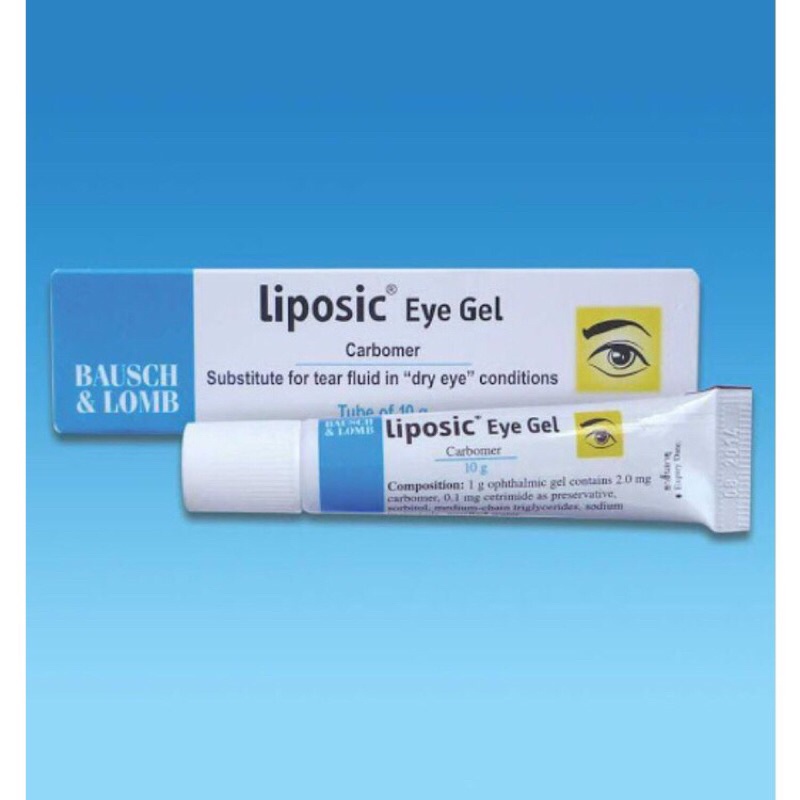 Gel tra mắt liposic eye gel 10g (hỗ trợ giảm khô mắt) (made in đức)