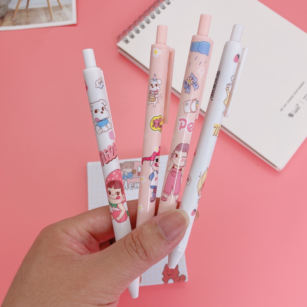 Bút bi dễ thương hình em bé màu hồng_Mẫu ngẫu nhiên_Guden Stationery