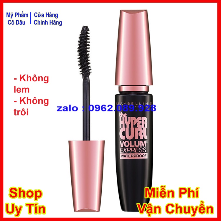 Mascara Maybelline Dài Mi và Cong Mi New York Hyper Curl Waterproof Chuốt Mi Đen 9.2ml