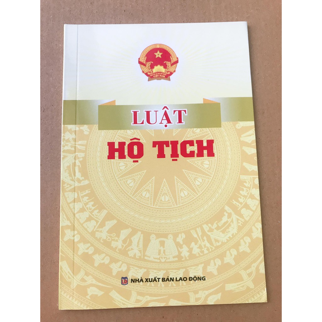 Sách - Luật Hộ Tịch (bìa mềm)