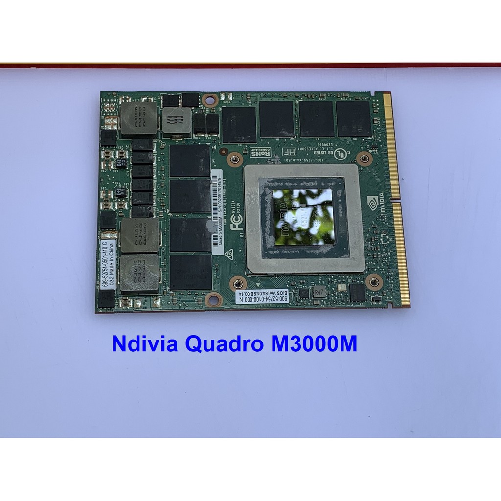 Cạc màn hình cho laptop Ndivia Quadro M3000M - Hàng chính hãng - tháo máy