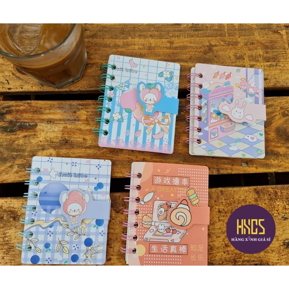 Sổ lò xo mini tua rua A7 siêu đẹp