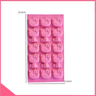 Khuôn silicon làm rau câu hình mèo kitty