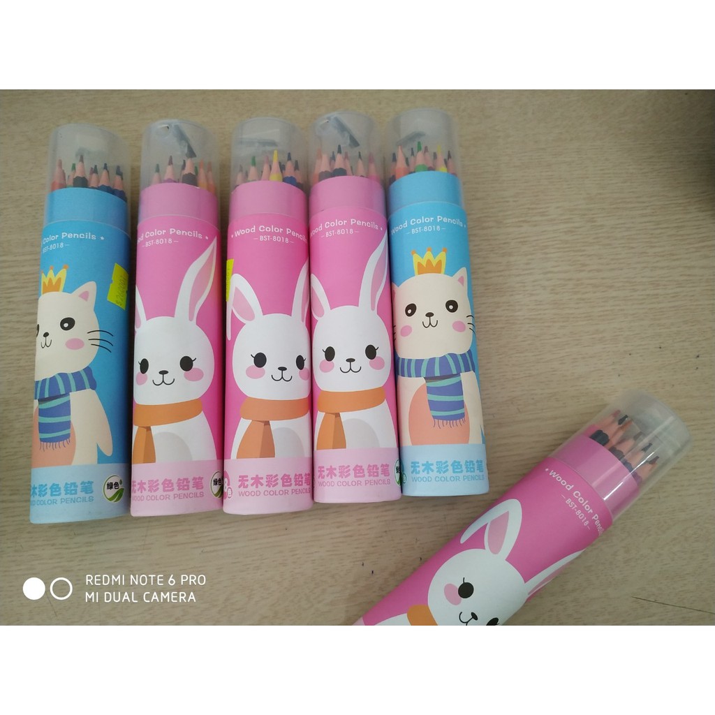 Màu Chì Ống (Wood coler Pencils 18 Màu)