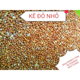 500g kê đỏ hạt nhỏ cho chim cảnh, finch, manh manh, 7 màu, yến phụng