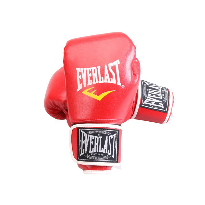 Găng tay đấm bốc Boxing Everlast - 3 MÀU ĐEN, ĐỎ, XANH(Hàng chuẩn loại 1)có túi đựng