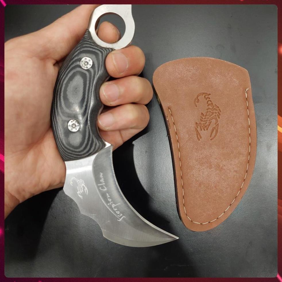 Dao Phượt Karambit Có Bao Da Cao Cấp Du Lịch Tiện Lợi