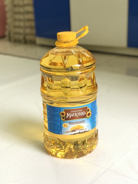 Dầu hướng dương Nga can 3Lit nguyên chất 100%