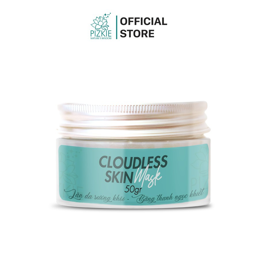 Mặt nạ Cloudless Skin Mask Thương Hiệu Pizkie Giúp Làn Da Căng Ẩm, Bóng Mịn 50gr