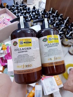 Cặp GỘI XẢ MEFASO COLLAGEN 850ml x 2