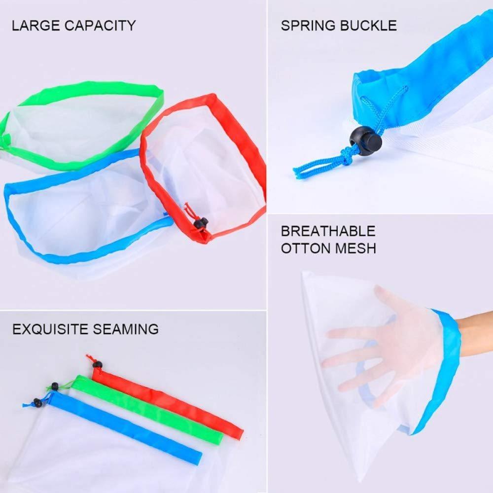 Set 12 Túi Đựng Rau Củ Quả Có Thể Giặt Sạch Tiện Dụng Cho Nhà Bếp