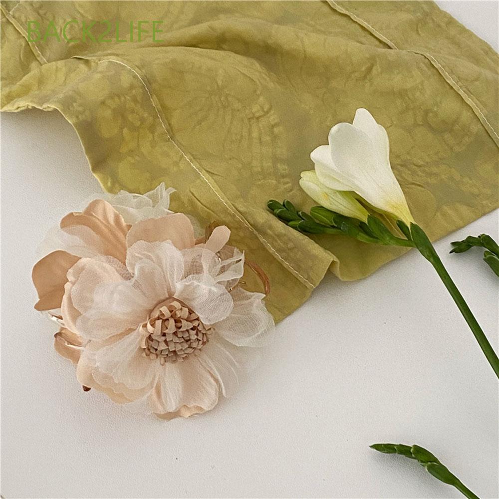 LADY ROSE Kẹp Tóc Càng Cua Đính Hoa Hồng Phong Cách Hàn Quốc Nhiều Màu Thời Trang Cho Nữ