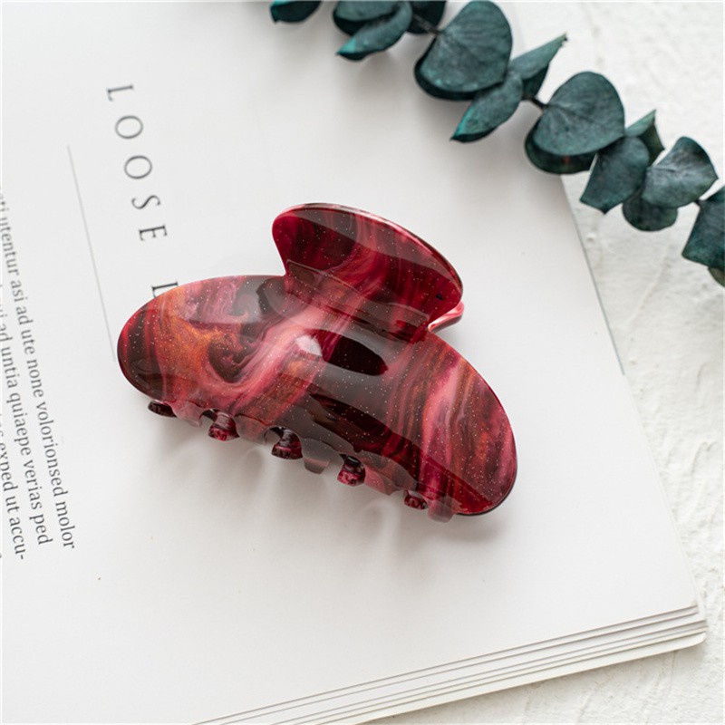 Kẹp Tóc Bằng Nhựa Acrylic Kiểu Hàn Quốc Đơn Giản Dành Cho Nữ