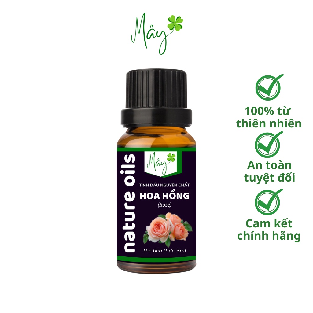 Lọ tinh dầu nguyên chất hoa hồng 10ml - 50ml tinh dầu thiên nhiên thơm phòng - DIFFUSER LUX