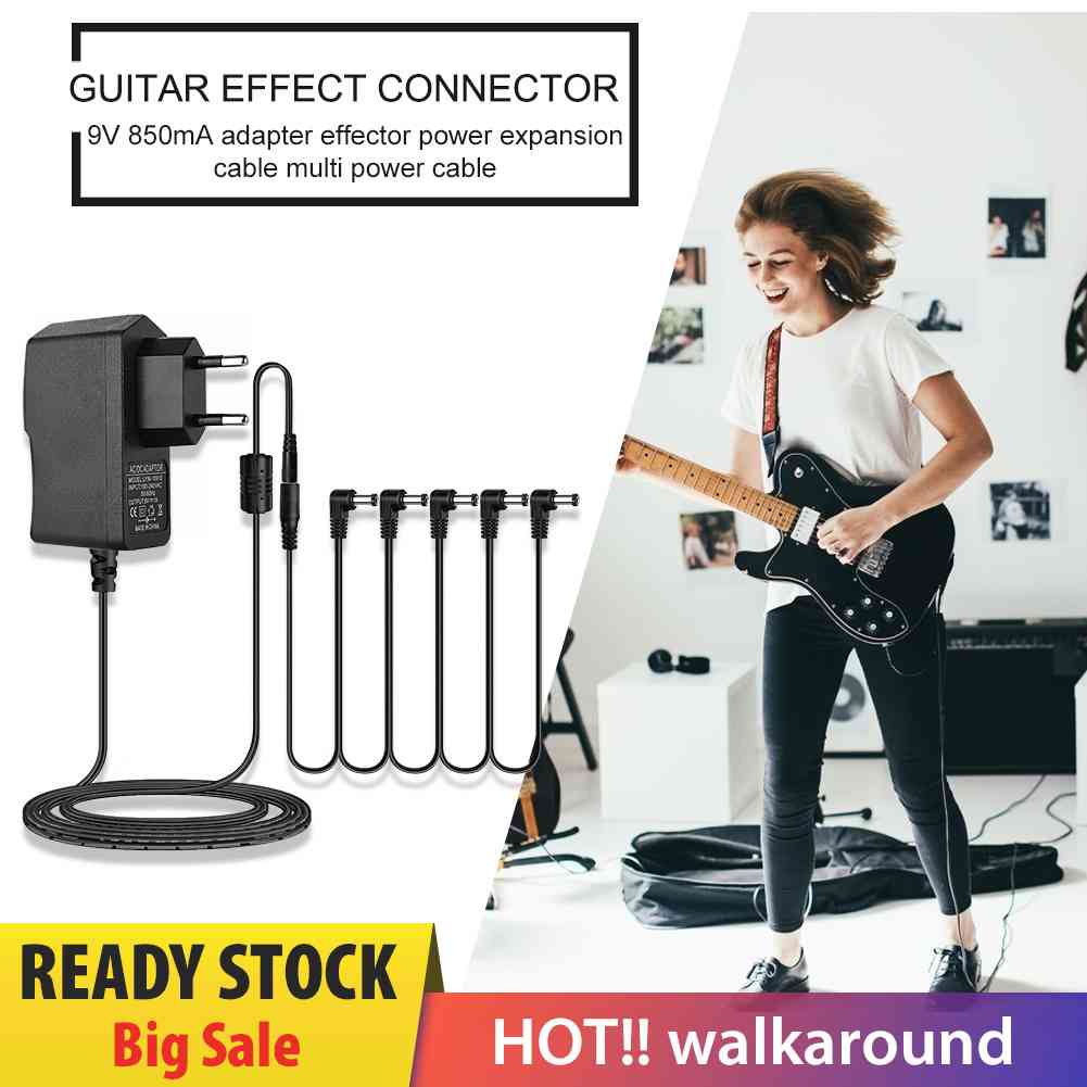 Bộ Nguồn 5 Chiều Cho Bàn Đạp Hiệu Ứng Đàn Guitar Điện