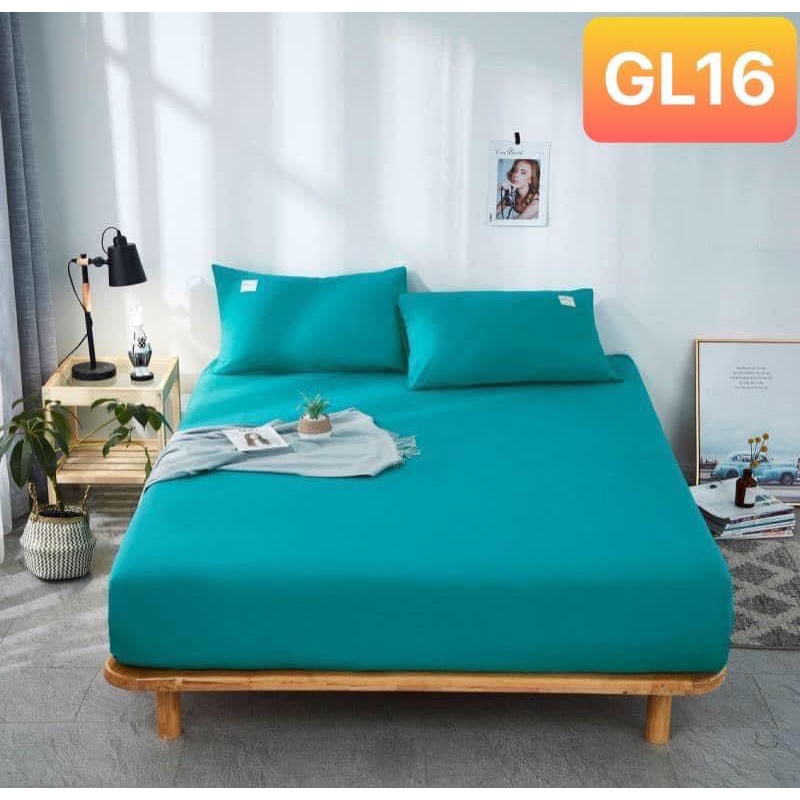 Ga giường Cotton TC (có 2 vỏ gối) ❤️ FREESHIP ❤️(màu 1-9)Bộ ga giường và vỏ gối cotton Tici đủ kích thước 1m4 1m6 1m8 2m