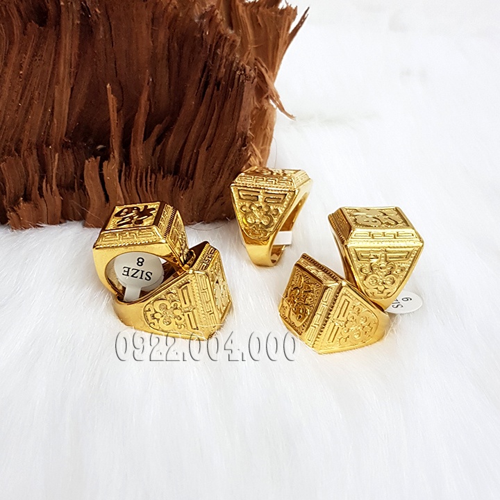 Nhẫn nam mặt chữ Phúc, Phước NZ1137..