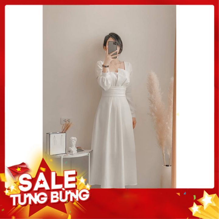 Đầm dự tiệc xòe tay phồng cách điệu Julliet Dress [HÀNG CÓ SẴN]