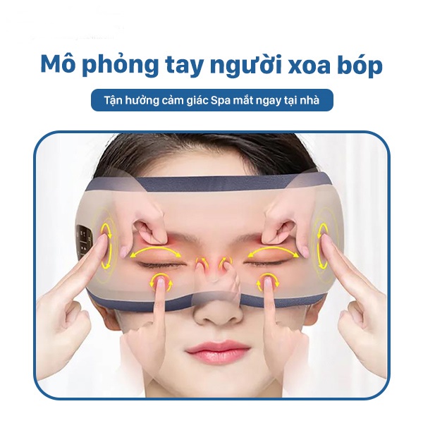 Máy massage mắt,máy mát xa mắt công nghệ cao,massage với sóng rung tần số cao kết hợp khí nén nóng
