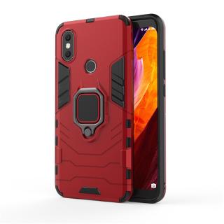 For Xiaomi Mi A2 6X 8 SE Redmi 6 Pro 5 Plus Hard PC + Soft TPU Armor Rubber Stand Shockproof Case