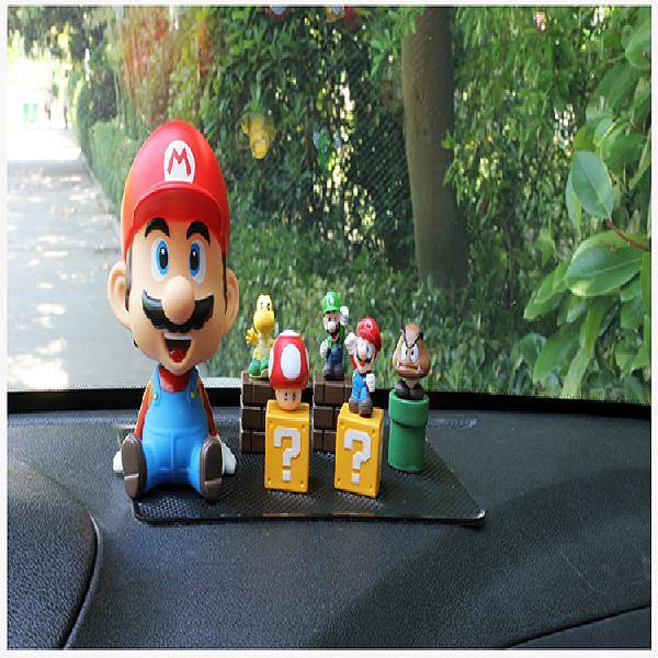Phụ kiện trang trí nội thất xe hơi hình Mario hoạt hình dễ thương