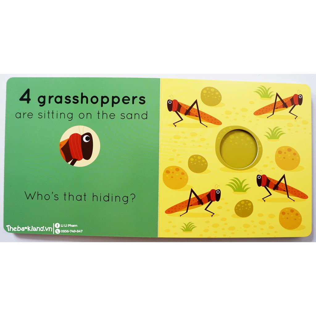 Sách : How Many Bugs? : A board book with peek-through pages - Có bao nhiêu lỗi? : Một cuốn sách bảng với các trang nhìn