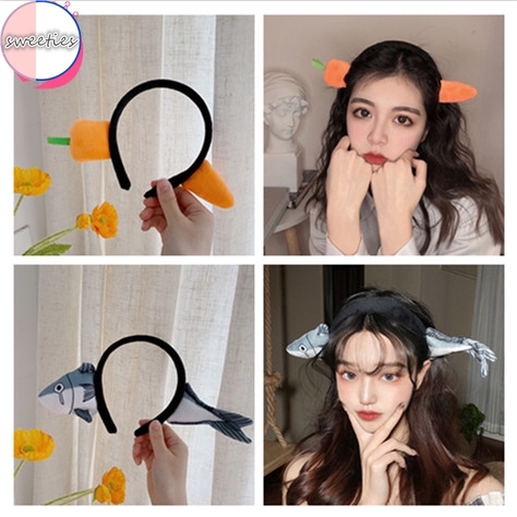 Đồ cài tóc hình cá ướp muối cà rốt vui nhộn dành cho nữ Hàn Quốc