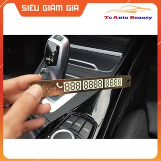 Bảng số điện thoại trên ô tô xe hơi gắn kính lái khi dừng đỗ xe cao cấp -TC AUTO