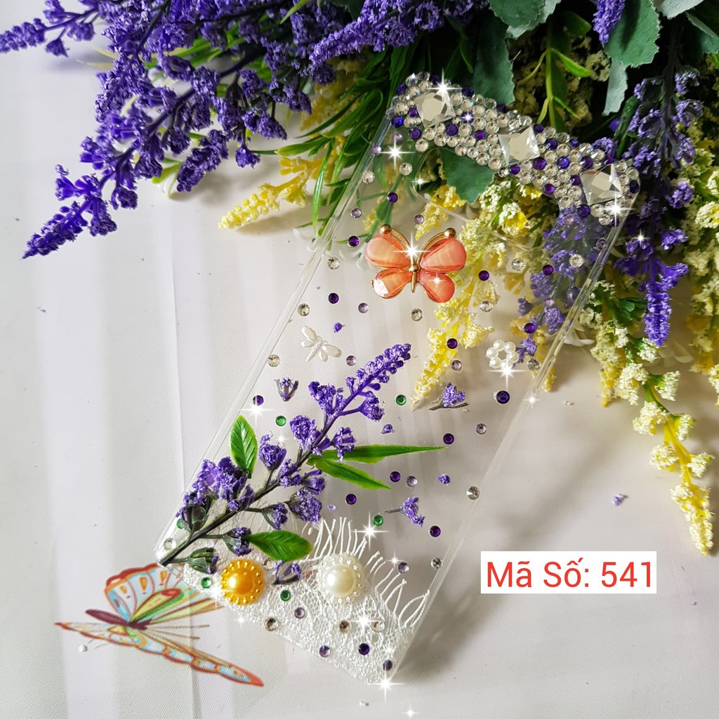 [IB DÒNG ĐT] ốp lưng handmade đính đá họa tiết MS 541