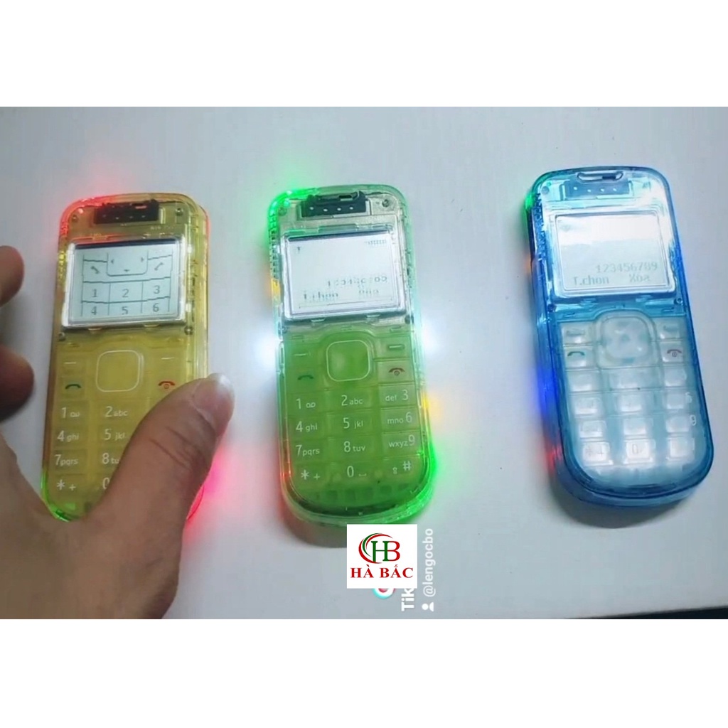 Điện thoại Nghe Gọi Nokia 1202 Độ LED 10 Bóng Nháy Siêu Đẹp Kèm Pin Sạc- Được CHọn Màu