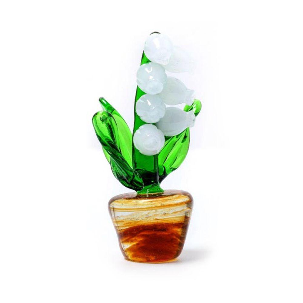 Chậu Hoa Lily Nhân Tạo Handmade Độc Đáo Trang Trí Xe Hơi