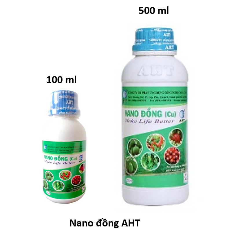 Phân bón vi lượng Nano đồng  AHT 100-500 ml