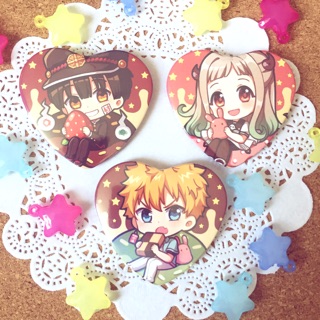 Huy hiệu tim Jibaku Shounen Hanako-kun