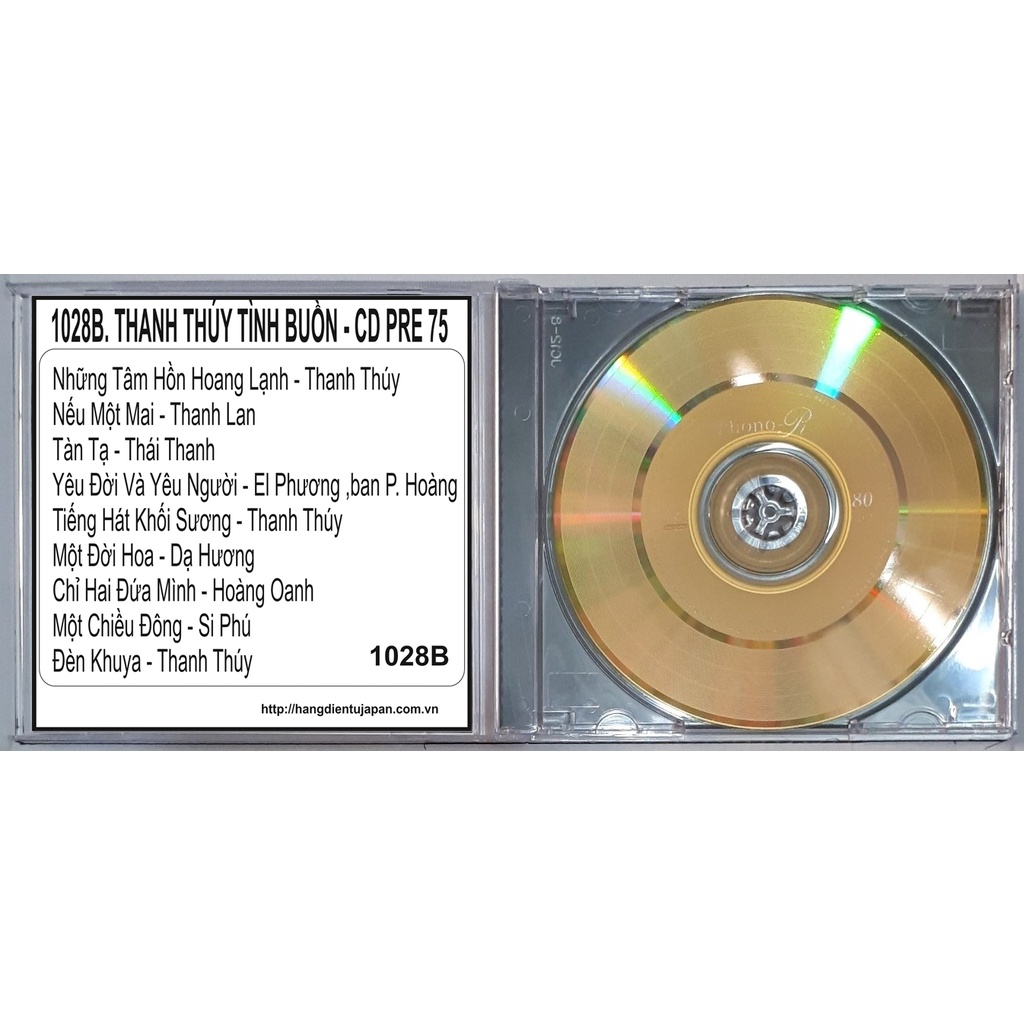 BỘ 4 CD THANH THÚY - CD PRE 75 ( 1028A - 1029B )