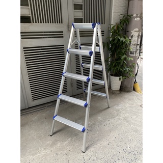 Thang nhôm gấp chữ a ninda r05b loại 5 bậc cao 1,26m- hàng chính hãng