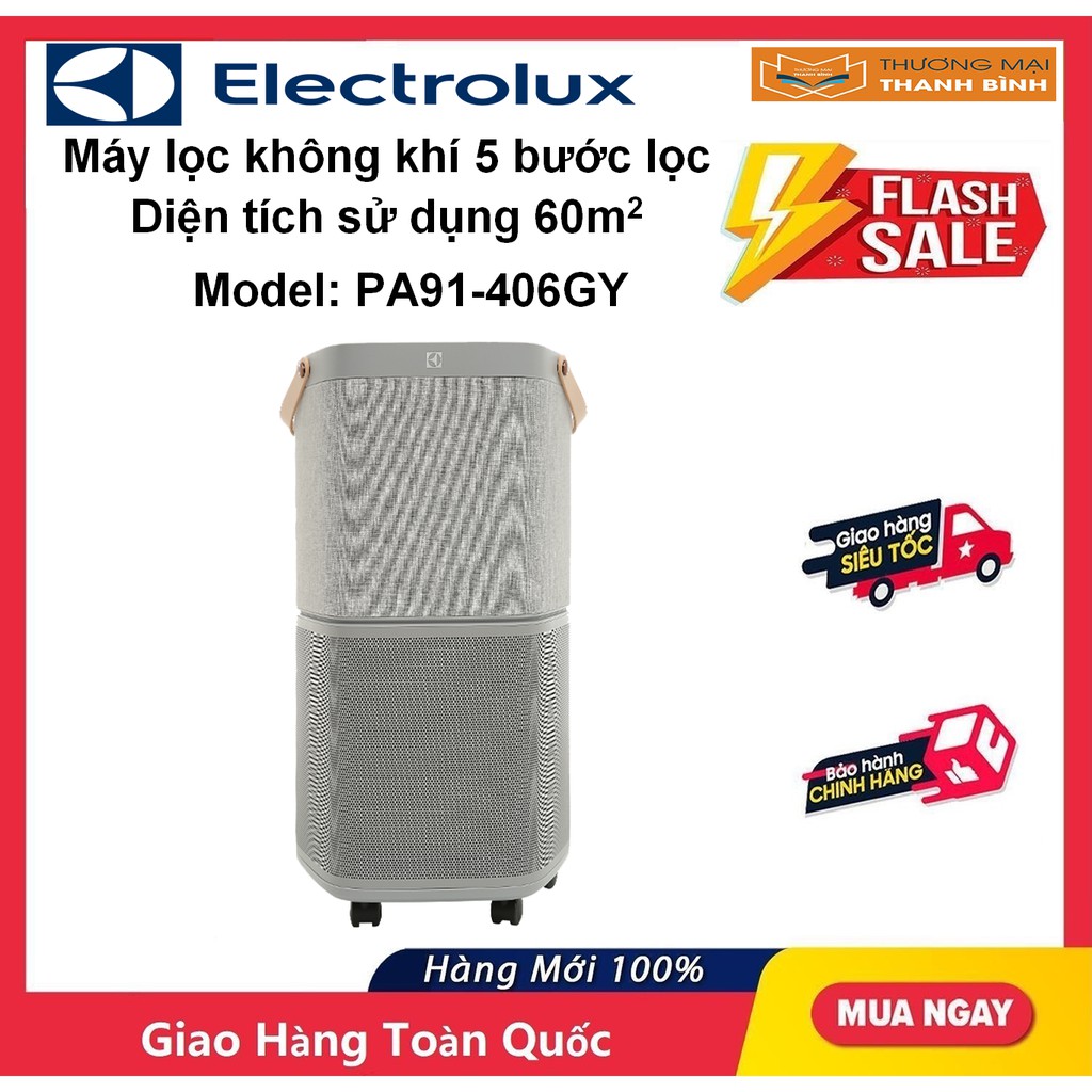 [Mã ELHA10 giảm 6% đơn 5TR] Máy lọc không khí Electrolux PA91-406GY