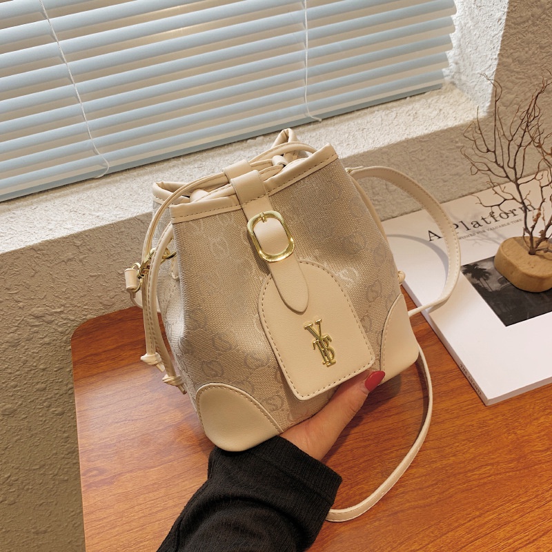 IELGY Túi Đeo Vai Hình Xô Chất Lượng Cao Thời Trang Cho Nữ