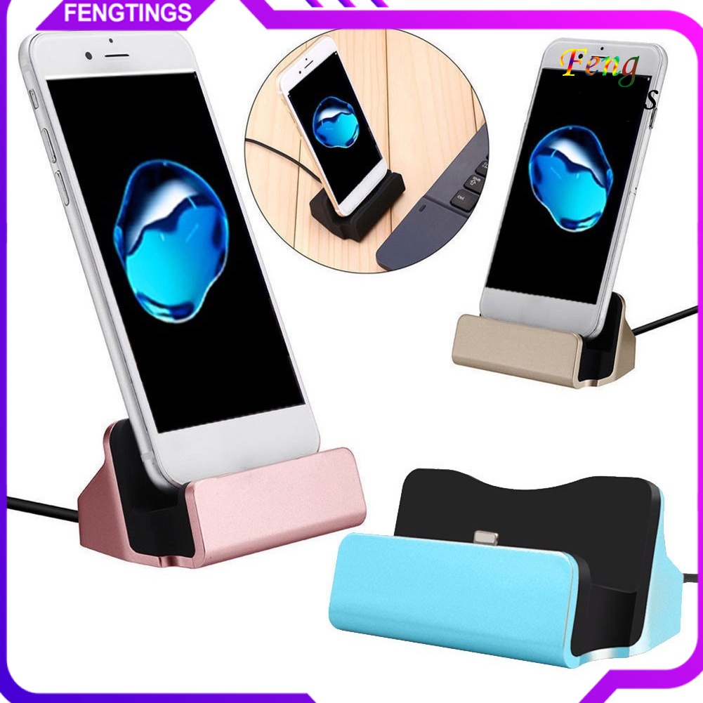 Đế Sạc Điện Thoại Để Bàn Cổng Micro Usb Type C Cho Iphone Android