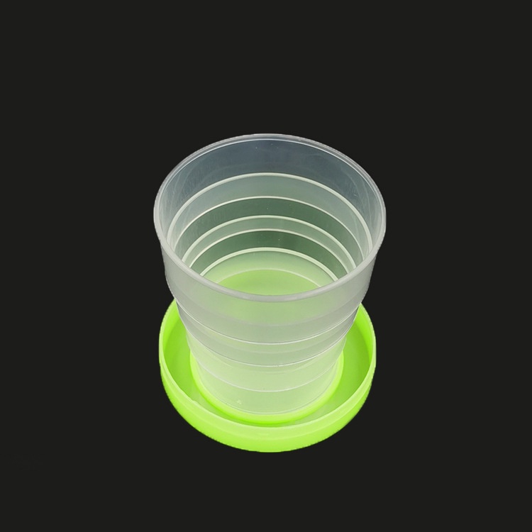 Cốc Uống Nước Nhựa Xếp Gấp Gọn Có Nắp Đậy HOẠT HÌNH Dễ Thương