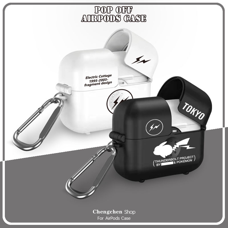 Vỏ Bảo Vệ Hộp Sạc Tai Nghe AirPods3 2021 / 3 Màu Trắng Đen Fujiwara Hiroshi Dễ Thương