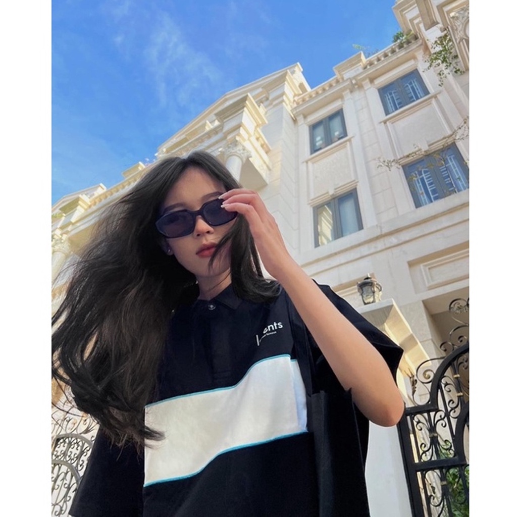 Áo thun polo Levent mini popular phông cổ trụ Unisex nam nữ cotton oversize form rộng - Gin Store